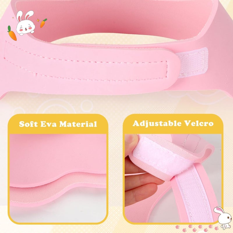 LADES Baby Shower Caps Shield - Adjustable Kids Bath Visor Hat Shampoo Washing Hair Protection Soft Cartoon for Toddler - Image 2